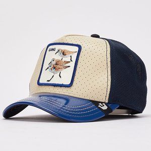 NWT Goorin Bros LIMITED RELEASE Sand Dollar Bird Gang Farm Animal Leather Hat